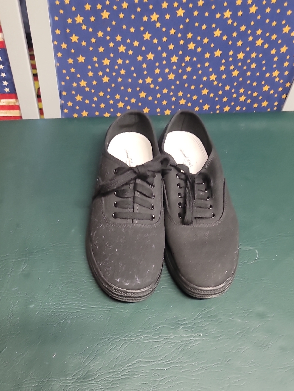 Men's Black Canvas Casual Sneakers